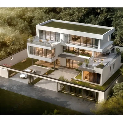 Könnyű acélszerkezetű villa